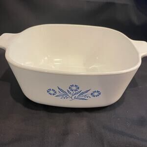 Vintage Corning Ware Blue Conrflower 1 1/2 quart casserole Dish NO LID